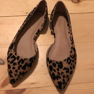 Leopard Print D’Orsay Flats